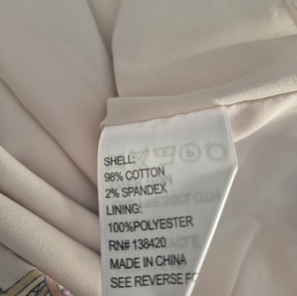 Etcetera Dress Gray Multicolor Pastel Floral Pencil Sheath Sleeveless Si… - Picture 12 of 13